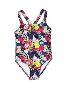Nana Girls' Multicolor One-Piece Swimsuit Size 3/4
